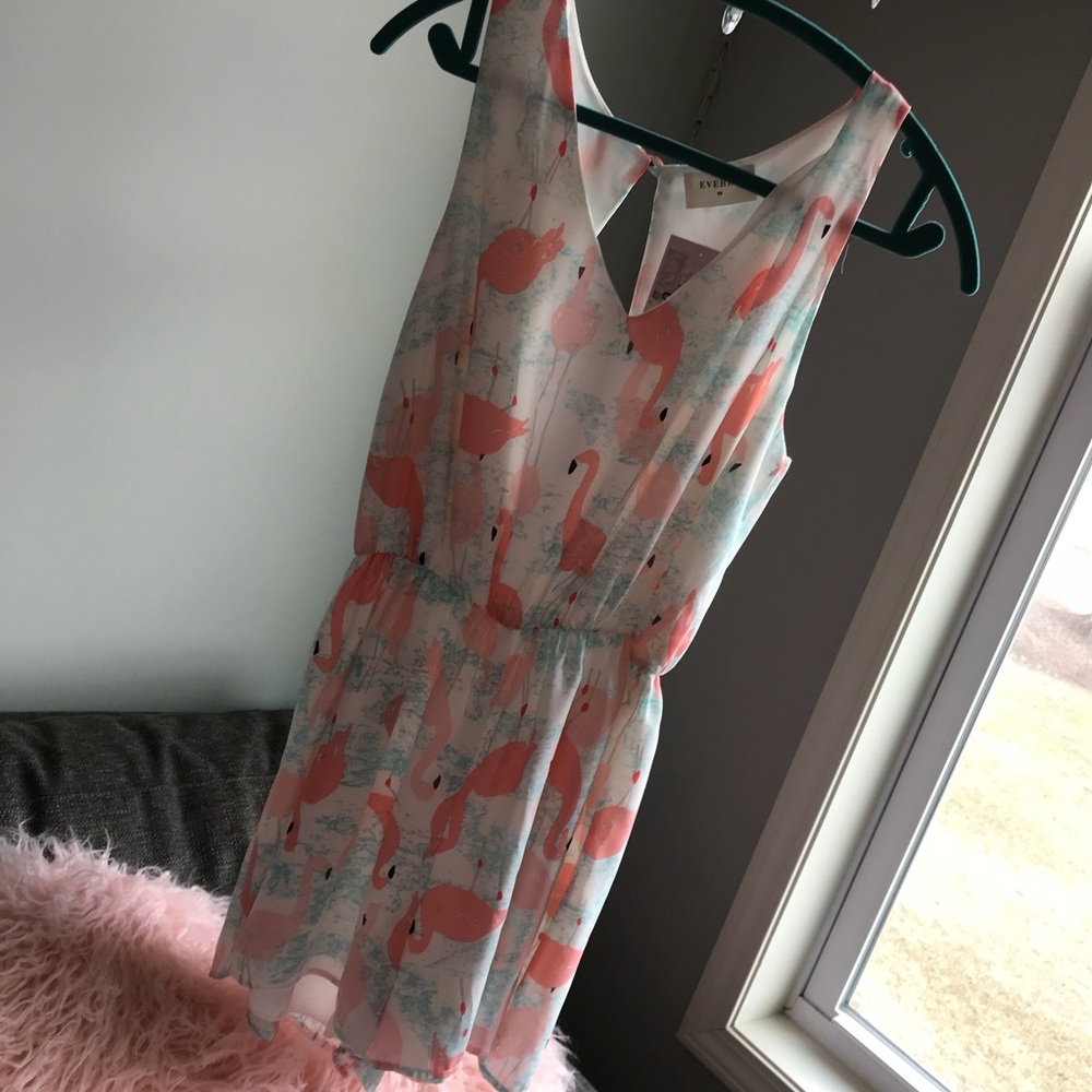 NWT Large Everly Flamingo Romper
